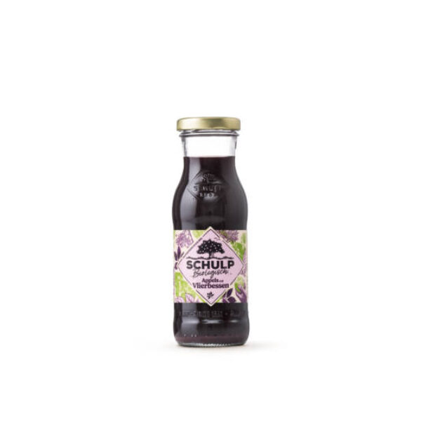 04_Appel Vlierbessen bio 0,2_CMYK Schulp Biologische Appel-Vlierbessensap 0,2 l.