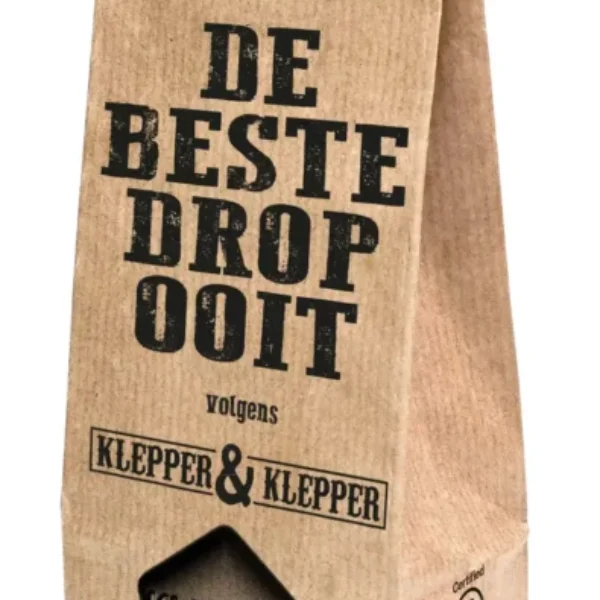 Klepper en klepper drop pittig zout